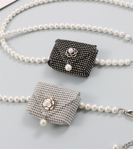 Sac à main à bandoulière en cuir pour femmes, ceinture, portefeuille, Mini <span class=keywords><strong>pochette</strong></span> banane, à paillettes, sac à <span class=keywords><strong>strass</strong></span> - Product Image 5