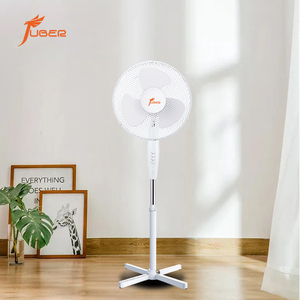 Ventilateur sur pied électrique pour hôtel, 16 pouces, en aluminium, avec moteur, 3 vitesses, hauteur réglable et oscillation - Product Image 3
