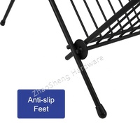 Égouttoir à vaisselle pliable en acier à 2 niveaux pour comptoir de cuisine, support de rangement pour bols et assiettes