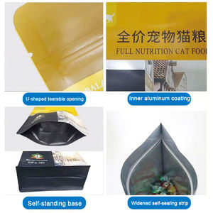 XINBANG Farbige Bedruckbare Lebensmittelechte PET/PE Achteckige Heißsiegelbare Anpassbare Kunststoff-Verpackungsbeutel für Getreide mit Reißverschlüssen - Product Image 2