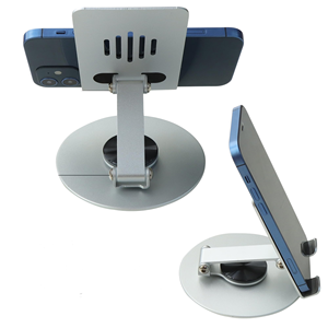 Ultimate Aluminum Desktop Organizer Flexible Phone/<b>Tablet</b> <b>Stand</b> with Anti-Slip & Thick Case <b>for</b> Desk Use - Product Image 1