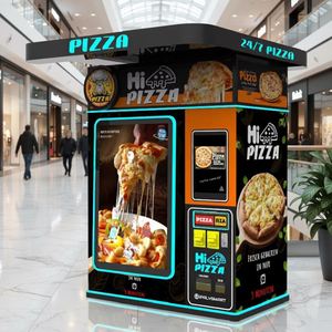 Robot distributeur de pizzas IPLAYSMART Auto Express Cartoon avec four infrarouge, machine à pizzas intelligente, distributeur automatique de pizzas - Product Image 1