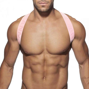 Sangle de poitrine élastique pour <span class=keywords><strong>homme</strong></span> avec logo en relief, respirante et extensible, pour club, gym et accessoire corporel - Product Image 6