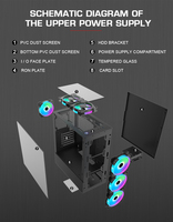 Nuevos accesorios de hardware de computadora baratos gamer CPU Gabinete PC case