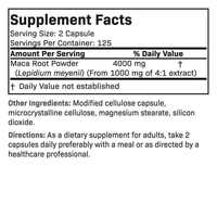Capsules d'extrait de racine de maca naturelle de haute pureté, complément alimentaire sain pour hommes forts, capsules de maca extra puissantes pour adultes