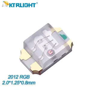 KTRLIGHT-Chip de luz LED, 2012 SMD, RGB, 0,2 W, 0,8 T, alto brillo, 0805 tricolor, cuentas de lámpara de diodo a todo color, smd Led