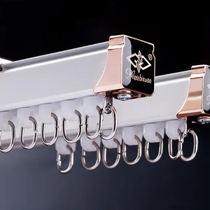 White square Ceiling Track <b>Curtain</b> Rails <b>Curtains</b> Track - Product Image 1