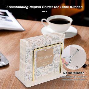 Moderno Porta Servilletas de Mesa de Madera y Mármol para Bar o Picnic, Elegante Porta Servilletas para Decoración de Comedor - Product Image 4