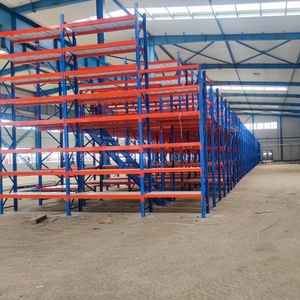 Étagères de mezzanine à poutres réglables, unités de rayonnage métalliques détachables, rayonnage à palettes en acier robuste personnalisable, rayonnage pour fourgon à 5 niveaux - Product Image 4
