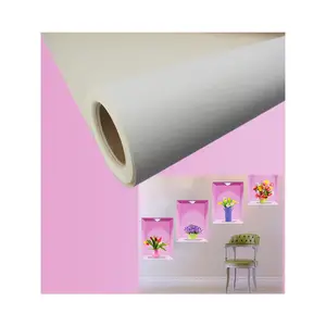 家居装饰可打印白色壁纸 3D 自粘乙烯基 PVC 空白壁纸打印