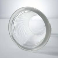 Pantalla de lámpara de vidrio transparente prensado templado para cliente de fábrica para luz de pista de rodaje portátil con logotipo