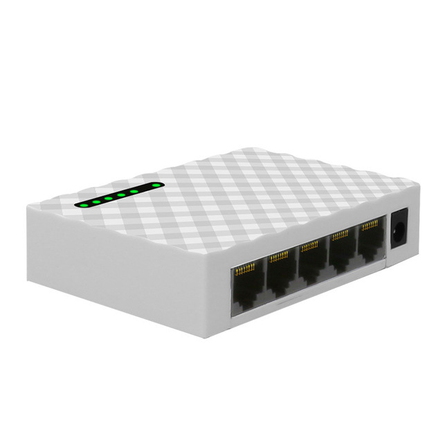5 10/100/Mbps RJ45 Ports internet ethernet switch Plastic Case 5 port ethernet switch mini ethernet switch