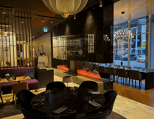 Cheminée à eau <span class=keywords><strong>en</strong></span> <span class=keywords><strong>marbre</strong></span> avec meuble TV, décoration intérieure pour hôtel et villa, cheminée électrique à vapeur - Product Image 5