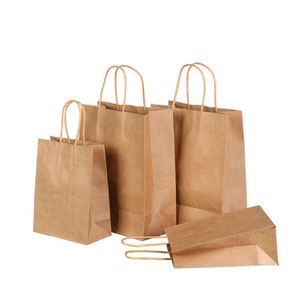Sacs en papier kraft brun biodégradables 2026 à fond carré pour emballage alimentaire SOS, idéaux pour les burgers, sandwichs, plats à emporter et restauration rapide - Vente en gros - Product Image 3