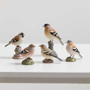 Statua Premium in resina di <span class=keywords><strong>fringuello</strong></span>-figurina di uccelli realistica per gli amanti della natura, scultura in Polyresin fatta a mano con dettagli raffinati - Product Image 2