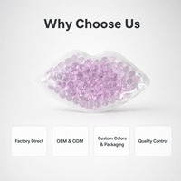Pack de glace réutilisable tendance en forme de lèvres pour soulager la douleur et le stress – Cadeau beauté pour les routines sur les réseaux sociaux