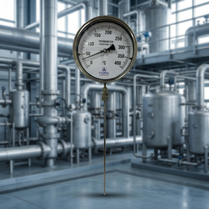 Industrial Food <b>Thermometer</b> 0-400C Dial with Stainless Steel Insertion Sensor IP65 - Product Image 4