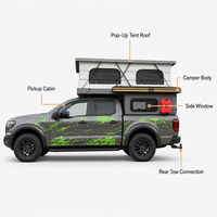 Caravane pliante tout-terrain légère en FRP, pour 2 à 4 personnes, résistante à l'eau, à vendre