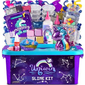 Kit de <span class=keywords><strong>slime</strong></span> DIY sur le thème de la <span class=keywords><strong>licorne</strong></span>, colle à bulles en boue cristalline, jouet artisanal anti-stress pour enfants - Product Image 1