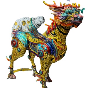 Hochwertige Maßgefertigte Riesige Glasfaser-Tierskulptur Festliche Lebensgroße Statue Wasserdicht UV-Beständig für Einkaufszentren & Feiertagsevents - Product Image 1