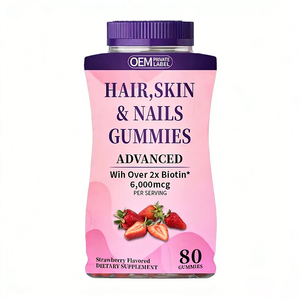 Suplementos Vitamínicos OEM/ODM, Gomitas Veganas de Biotina para un Cabello y Uñas Fuertes, Piel Saludable y Ayuda Durante el <span class=keywords><strong>Embarazo</strong></span> - Product Image 1