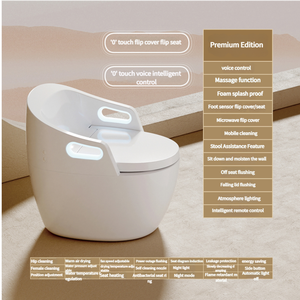 Nhà vệ sinh thông minh thông minh tăng cường an toàn với tay cầm hỗ trợ kích thước lớn Tự động mở hoàn toàn tự động cho người già hoặc phụ nữ mang thai - Product Image 5