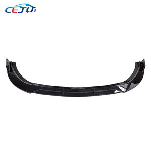 Noir ABS Carbone Look Voiture Pare-chocs Avant Spoiler Chin Lip Splitter pour <span class=keywords><strong>Mercedes</strong></span> Benz V <span class=keywords><strong>Classe</strong></span> Metris Vito W447 V260 <span class=keywords><strong>V250d</strong></span> 2015-2022 - Product Image 2