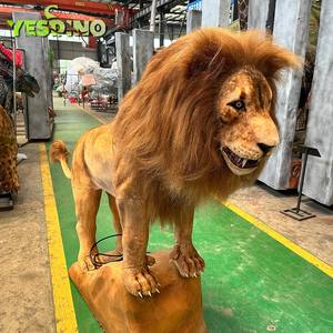 Modelo 3D De León de tamaño natural, modelo de León animatrónico realista para zoológico, parque de atracciones, exposiciones de animales, exhibición de museo de silicona - Product Image 4