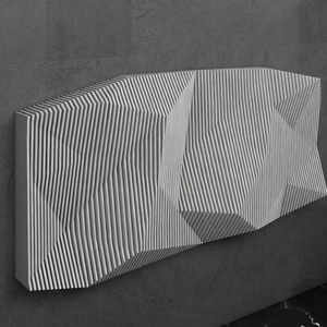 Sculpture en bois de pin personnalisable M10, design Art Déco, décoration murale personnalisée pour usage commercial en extérieur/intérieur - Product Image 5