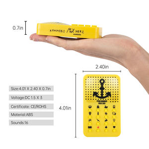 2025 Mini Botón de sonido parlante programable personalizado gran oferta 16 sonidos Pregrabación voz música zumbador electrónica de consumo - Product Image 5