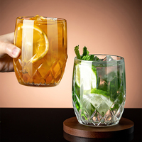 Gelas Jus Kaca Tebal, Gelas Teh Buah, Gelas Minuman Kopi Mewah Berkualitas Tinggi, Gelas Mojito & Whiskey Bernilai Tinggi