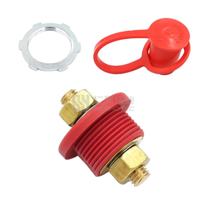 3/8 "parafusos prisioneiros parafuso cobre 250A bateria carregador post terminais conectores com tampa para caminhão marinho - Product Image 2