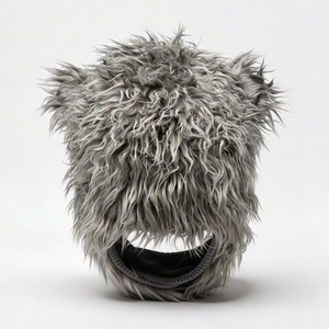ACE Grey Faux Fur Trooper <b>Hat</b> with Animal Ears Windproof & Warm Outdoor Winter <b>Hat</b> for Unisex Adults - Product Image 4