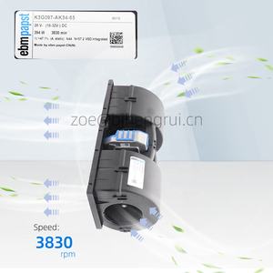 Ventilateur centrifuge de refroidissement pour évaporateur de climatiseur de voiture/bus, ebmpapst K3G097-AK34-65, 26V DC, 394W, 15.2A, 3830 tr/min, roulement à billes - Product Image 3
