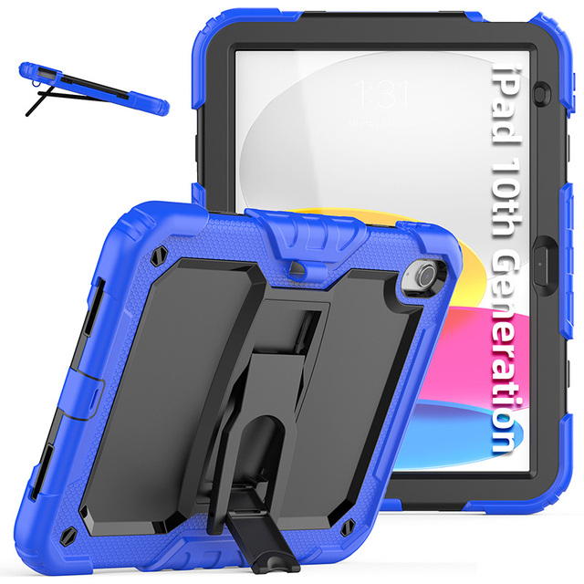 Thick Silicone Tablet case for Apple iPad 10th Generation 10.9 Inch 2022 Kids Shockproof Rugged Kickstand Hard Cover