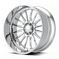 Jantes forgées SL 22X12 24X12 24X14 26X14 28X16 8x170 8x180 6x139.7 à profil profond avec enjoliveurs flottants pour GMC Sierra 1500 2500 3500