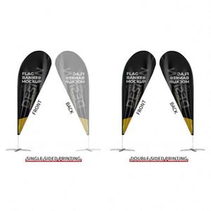 เสาธงไฟเบอร์กลาสแบบสองด้านสั่งทำพิเศษ ฐานเสาธง พิมพ์โลโก้ตามสั่ง ขนาดใดก็ได้ คุณภาพสูง เป็นมิตรกับสิ่งแวดล้อม ทนทาน ใช้งานกลางแจ้ง - Product Image 2