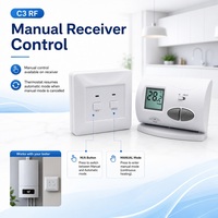 Contrôleur RF intelligent durable et sûr pour chaudière à gaz, thermostat flexible pour maison moderne du milieu du siècle, idéal pour hôtel et salon