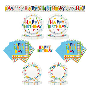 DAMAI - Juego de Vajilla Desechable Personalizado para Fiestas Infantiles, Platos, Vasos y Servilletas de Papel para Fiestas de Cumpleaños - Product Image 2