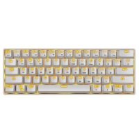 Nouveau design TWOLF clavier de jeu mécanique petite taille 61 touches run-horse lumière RGB clavier mécanique panneau métallique pour PC portable