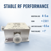Répartiteur de signal GNSS large bande 1 entrée 2 sorties 1,1-1,7 GHz, diviseur RF 50Ω Type N pour test de récepteurs de topographie