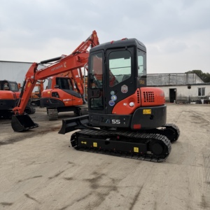 Miniexcavadora Usada Hitachi ZX55 de 5.5 Toneladas, Excavadora de Orugas con Motor y Caja de Cambios, Pocas Horas de Trabajo, Lista para Usar - Product Image 2