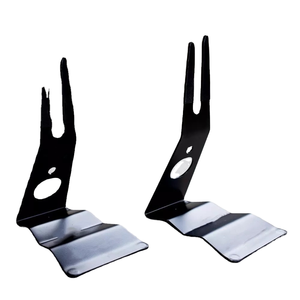 Metal Steel Single-Side <b>Bracket</b> Powder Coated <b>Black</b> Custom Size for Electric Bike Repair Stand 3mm/2mm/5mm Thickness Options - Product Image 1