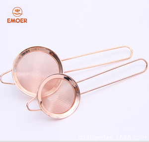 Ensemble de passoires écologiques en acier inoxydable or rose, coniques, à mailles fines, avec crochets, pour filtrer l'huile - Product Image 2