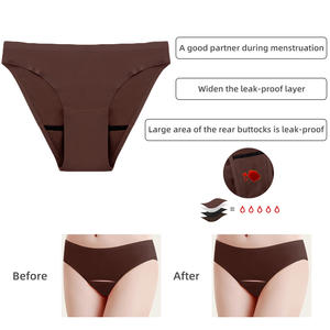 سراويل داخلية قابلة للغسل للأطفال والمراهقين للفترة الشهرية 2025، ملابس داخلية صحية قابلة لإعادة الاستخدام صغيرة الحجم مانعة للتسرب بدون أجنحة من النايلون - Product Image 3