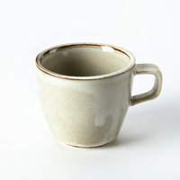 Mug à café en céramique vintage de 16 oz, fait main à Chaozhou, personnalisable, pour le dîner de Noël, émaillé sans vernis, givré, en vrac