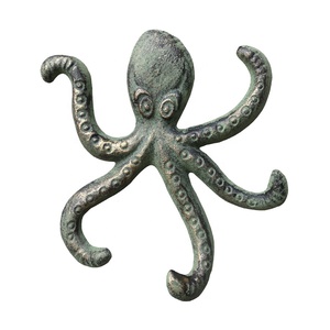 Gancho de tentáculo de pulpo de hierro fundido marrón antiguo - Product Image 4