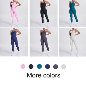 Ensemble de sport 7 FC OEM ODM pour femmes, ensemble de yoga personnalisé sans couture, vêtements de sport, ensemble deux pièces, leggings et haut pour femmes - Product Image 3