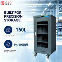 Secadora Industrial GRD 160CF con Control Inteligente por Microcomputadora, Deshumidificación Consistente, Almacenamiento de Componentes Electrónicos