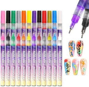 Vente en gros de fournitures pour ongles en gel 3D, stylos à vernis à ongles, stylos à points pour graffitis, stylos à points pour dessin et peinture, pinceaux pour nail art DIY - Product Image 1